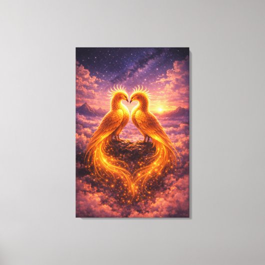Twin Phoenixes of Eternal Light キャンバスプリント (正面)