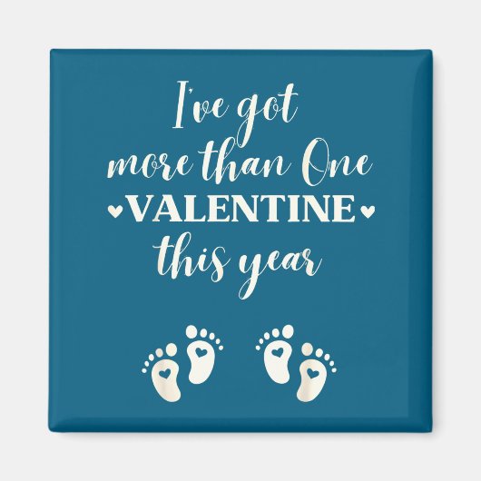 Twin Pregnancy Announcement Gift For Pregnant Frie マグネット (正面)