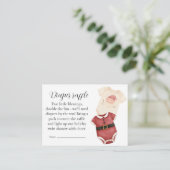 Twin Santa Babies Diaper Raffle Card エンクロージャーカード (スタンド正面)