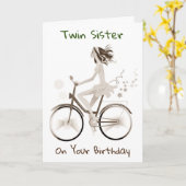 **TWIN SISTER** ENJOY YOUR BIRTHDAY CARD カード (黄色い花)
