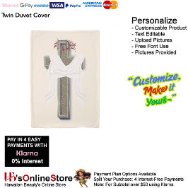 Twin Size Duvet Cover Beige Background 掛け布団カバー