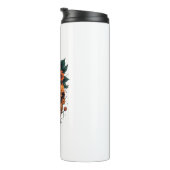 Twin Skulls Floral Gothic タンブラー (回転右)