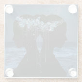 Twin Souls Beneath the Stars ガラスコースター (裏面)