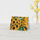 **TWIN** U BRING SUNSHINE TO MY LIVE EVERY DAY カード (黄色い花)