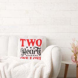 Twin Valentines- Two Hearts One Love Pillow クッション
