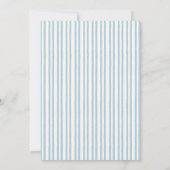 Twin Western Cowgirl and Cowboy Stripe Baby Shower 招待状 (裏面)