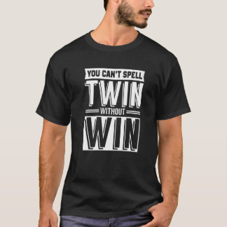 Twin without win lovely hearts akin tシャツ