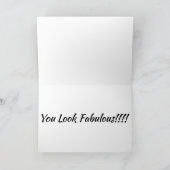 ***TWIN***"YOUR USER"で"FABULOUS"と表示されます。誕生日" カード (内部)