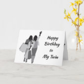 ***TWIN***"YOUR USER"で"FABULOUS"と表示されます。誕生日" カード (黄色い花)