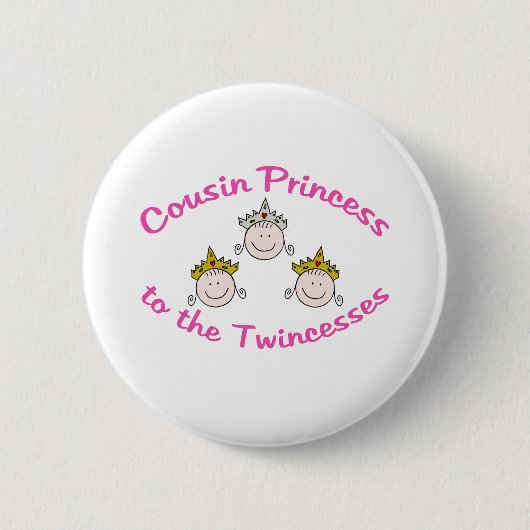 Twincessのいとこ 缶バッジ (正面)