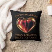Twinflames Two Hearts Beat As One Soulmate Love クッション (ブランケット)