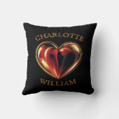 Twinflames Two Hearts Beat As One Soulmate Love クッション (裏面)