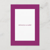 Twingle Lights情報カード（マゼンタ） エンクロージャーカード (裏面)