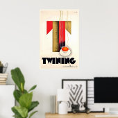 Twining Tea Coffee Beverage Drinks Kitchen Food ポスター (ホームオフィス)
