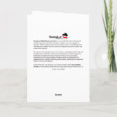 Twinkを特色にするBunnyLuvの挨拶状 カード (裏面)