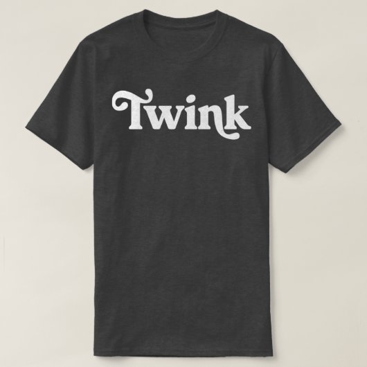 Twinkレトロタイポグラフィギフト1 Tシャツ (デザイン正面)