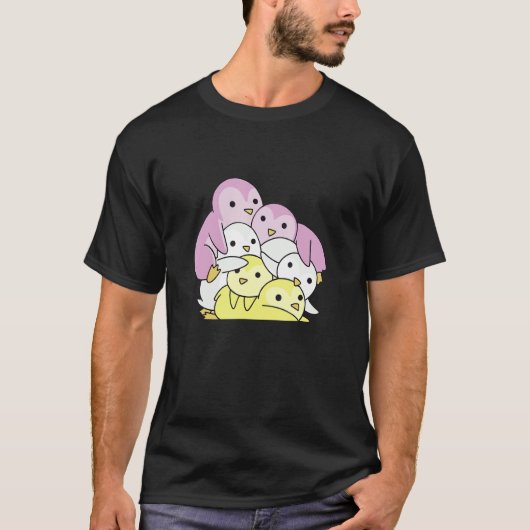 Twink国旗ゲイプライド月Lgbtq Twink Penguin Tシャツ (正面)