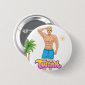 TWINK ピンボタン 缶バッジ (正面&裏面)