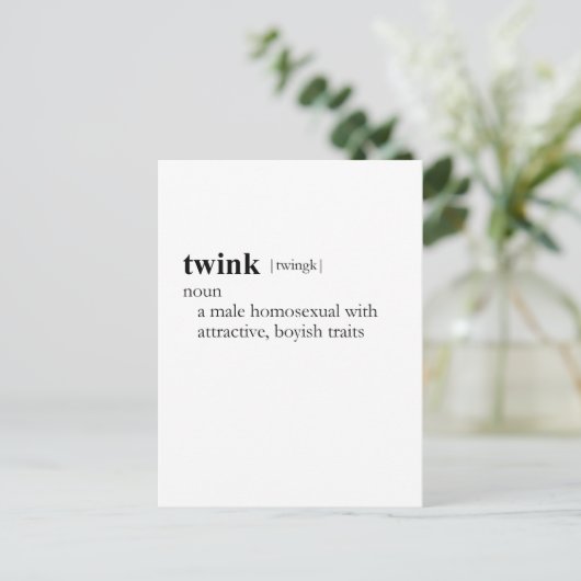 TWINK （定義） ポストカード (スタンド正面)