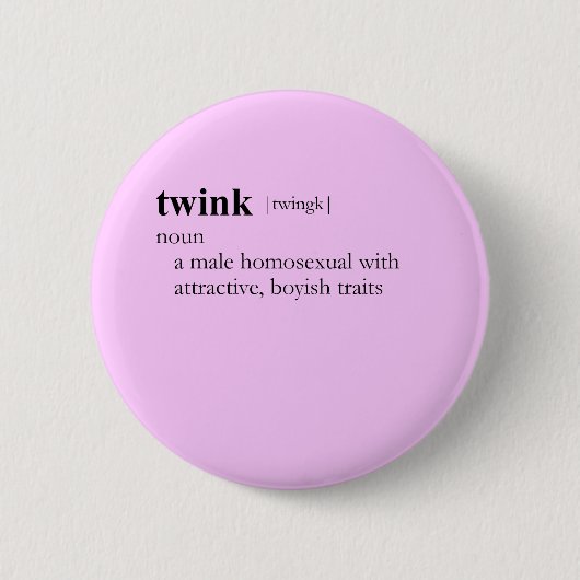 TWINK （定義） 缶バッジ (正面)
