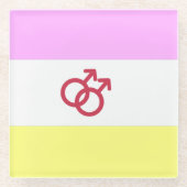 Twink Pride ガラスコースター (正面)