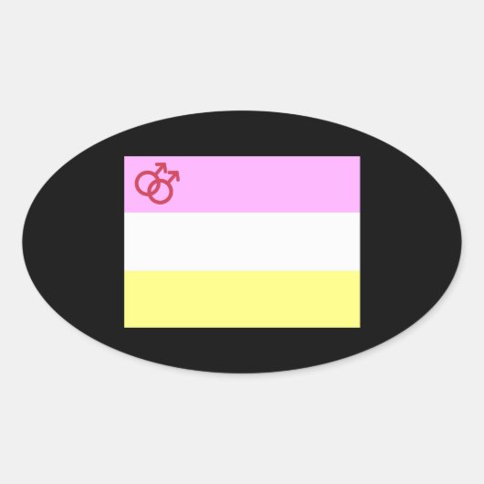 Twink Pride 楕円形シール (正面)