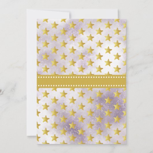 Twink、Twinkle小さな星の性別がパーティーを明らかにする 招待状 (裏面)