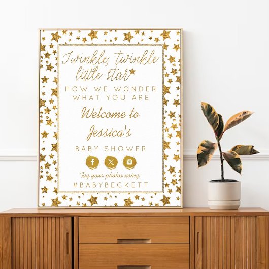 Twink、Twinkle小さな星の赤ちゃんシャワーへようこそ ポスター