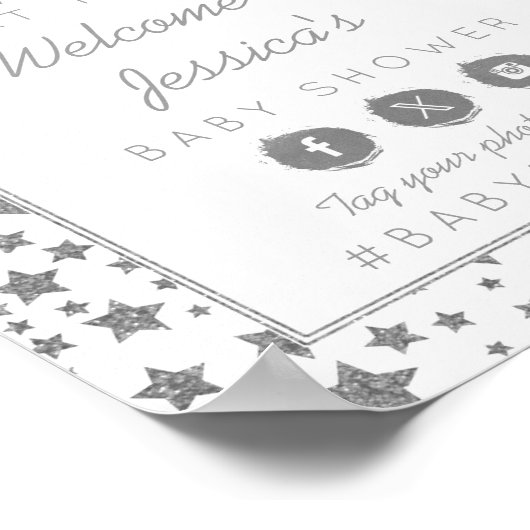 Twink、Twinkle小さな星の赤ちゃんシャワーへようこそ ポスター (角)