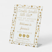 Twink、Twinkle小さな星の赤ちゃんシャワーへようこそ 台座サイン (正面)