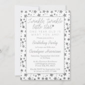 Twink、Twinkle Little Star 1st Birthday 招待状 (正面)