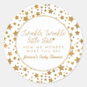 Twink、Twinkle Little Star Baby Showerのお気に入り ラウンドシール (正面)