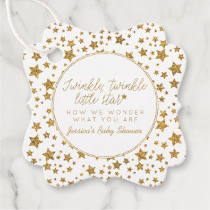 Twink、Twinkle Little Star Baby Shower フェイバータグ