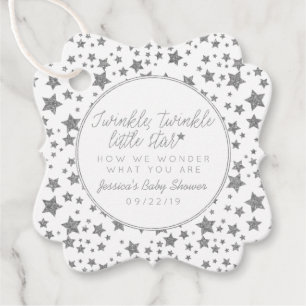 Twink、Twinkle Little Star Baby Shower フェイバータグ