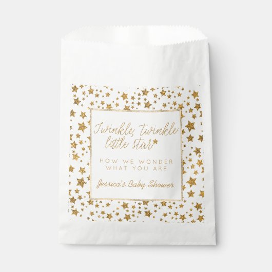 Twink、Twinkle Little Star Baby Shower フェイバーバッグ (正面)