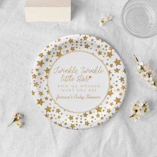Twink、Twinkle Little Star Baby Shower ペーパープレート