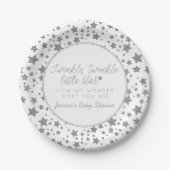 Twink、Twinkle Little Star Baby Shower ペーパープレート (正面)