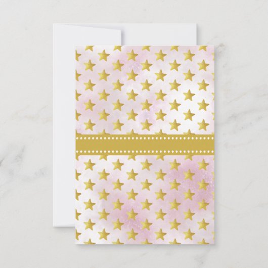 Twink、Twinkle Little Star Baby Shower 招待状 (裏面)