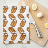 Twinkieクリーム入りスナックケーキジャンクフードグルメ キッチンタオル (四つ折り)