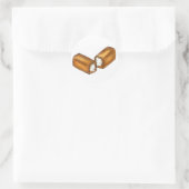 Twinkieクリーム入りスナックケーキジャンクフードグルメ ラウンドシール (バッグ)