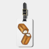 Twinkieクリーム入りスナックケーキジャンクフードグルメ ラゲッジタグ (正面縦)
