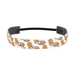 Twinkieクリーム入りスナックケーキジャンクフードプリント アスレチックヘッドバンド