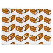 Twinkieクリーム入りスナックケーキジャンクフード抱き枕 ラージペーパーバッグ (裏面)