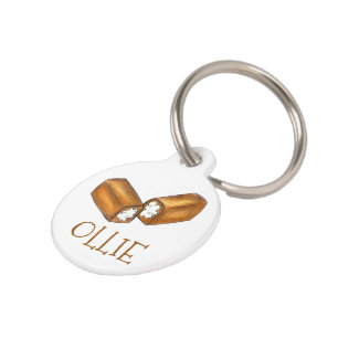 Twinkieパーソナライズされたスナックケーキジャンクフードグルメ ペット ネームタグ