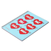 Twinkie Chanの青く悪賢いジャーナル ノートブック (左側)