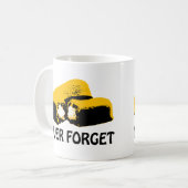 Twinkiesは決してハイコントラストのデザインを忘れません コーヒーマグカップ (正面左)