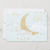 Twinkleお洒落 Little Star Blue誕生日写真 サンキューカード (裏面)