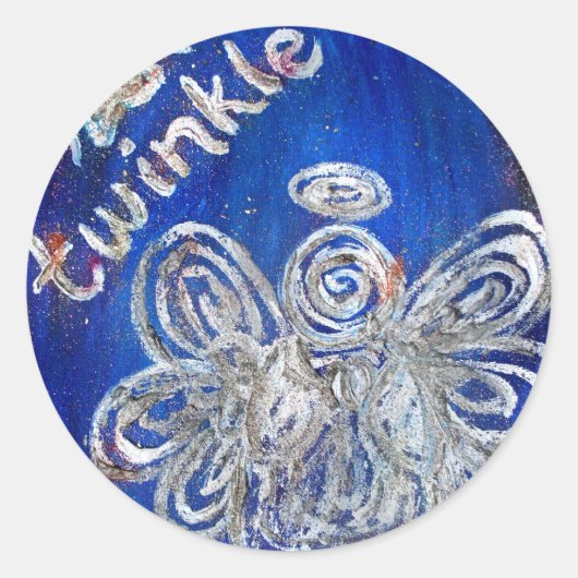 Twinkleエンジェルステッカー ラウンドシール (正面)