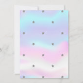 TwinkleスターシルバーHolirapベビーシャワー招待状 招待状 (裏面)