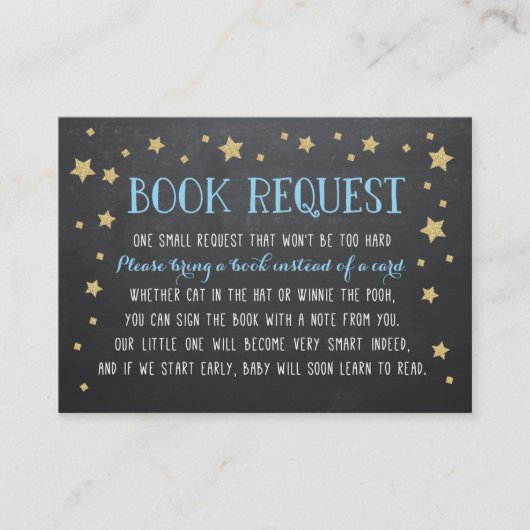 Twinkleスターブックリクエスト、子供部屋韻 エンクロージャーカード (正面)